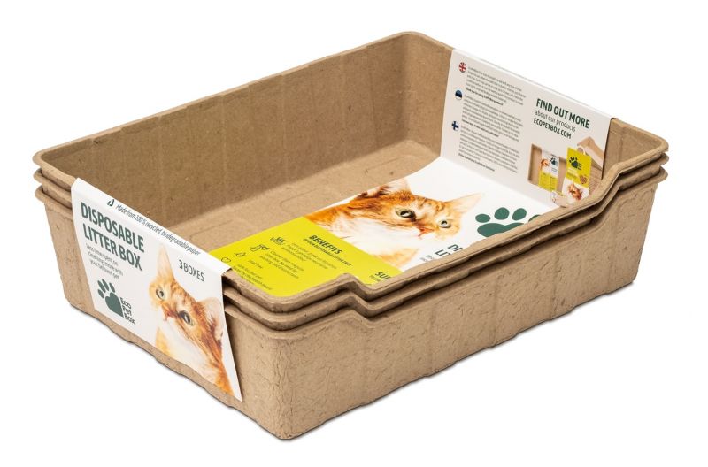 Ecopet Biodegradable Litter Tray x3 Pack