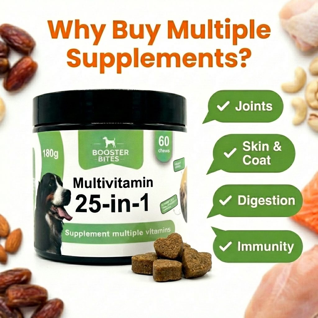 Booster Bites 25-in-1 Multivitamin Dog Treats x60