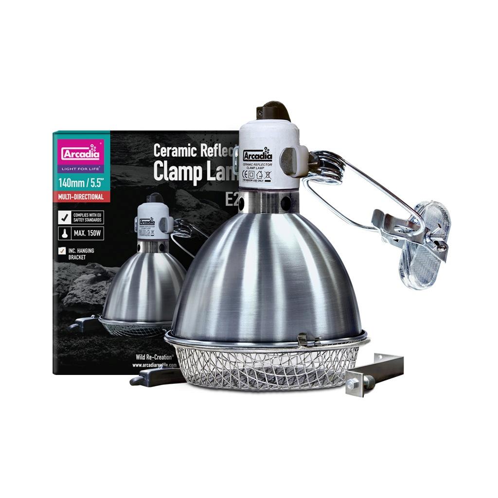 Arcadia Reflector Ceramic Clamp Lamp 14cm