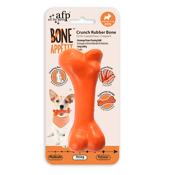 AFP Crunch Rubber Bone Bacon-Infused