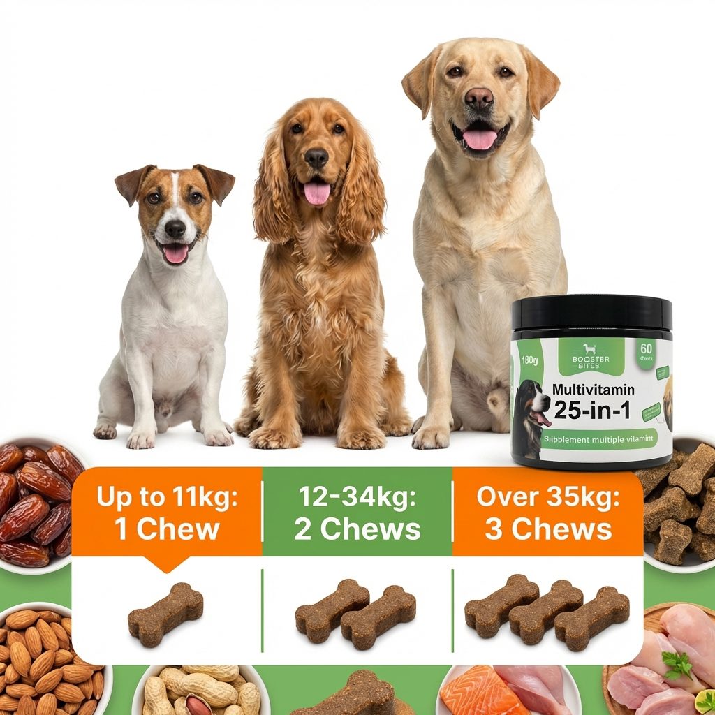 Booster Bites 25-in-1 Multivitamin Dog Treats x60
