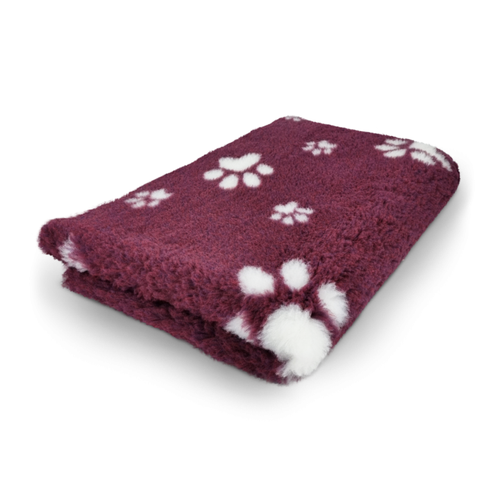 VetBed Bordeaux with White Paws