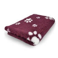 VetBed Bordeaux with White Paws