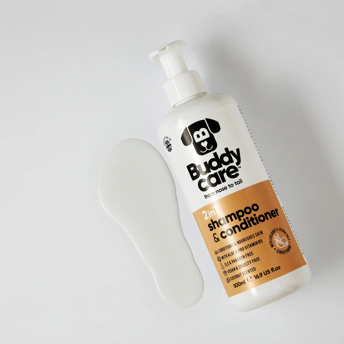 BuddyCare 2in1 Dog Shampoo & Conditioner 500ml