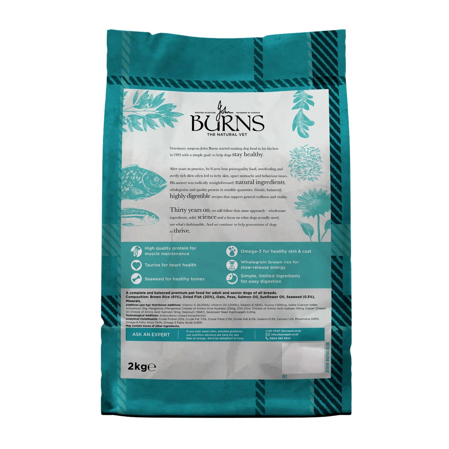Burns Original Fish & Brown Rice