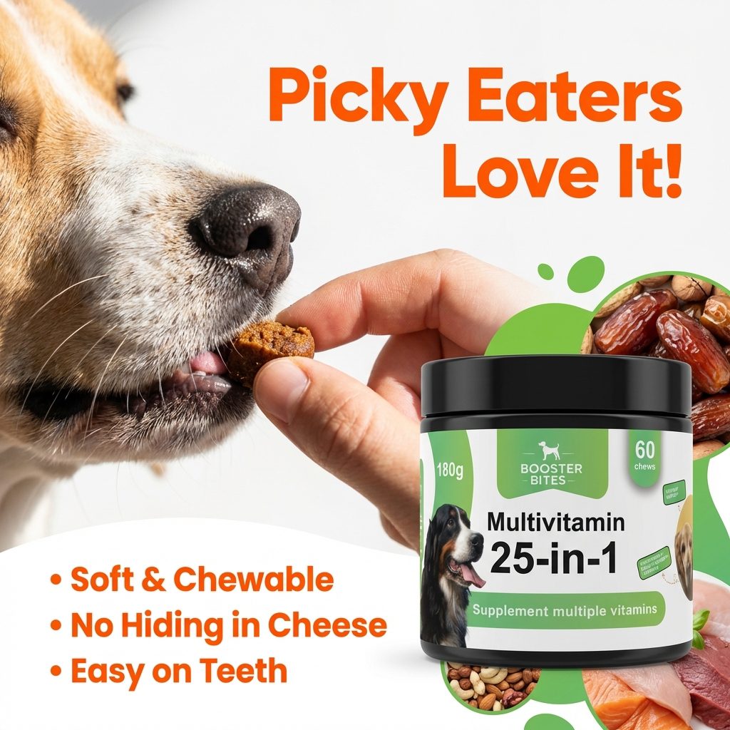Booster Bites 25-in-1 Multivitamin Dog Treats x60