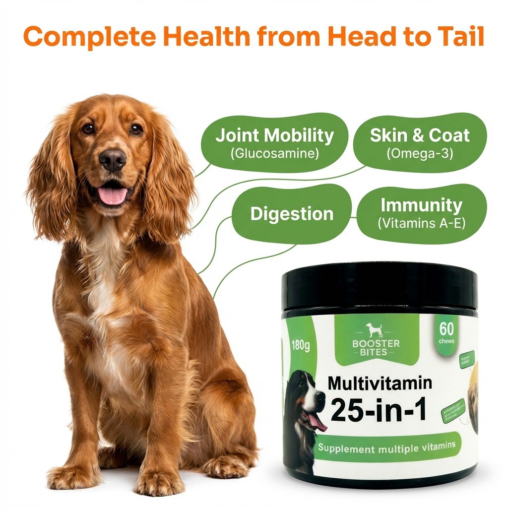 Booster Bites 25-in-1 Multivitamin Dog Treats x60