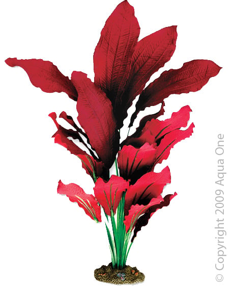 40CM Silk Red Plastic Plant