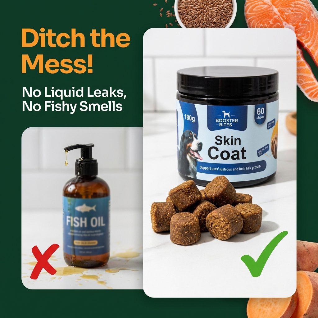 Booster Bites Skin and Coat Dog Treats x60