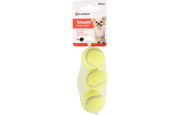 Flamingo Tennis Ball Smash! 4cm 3pk