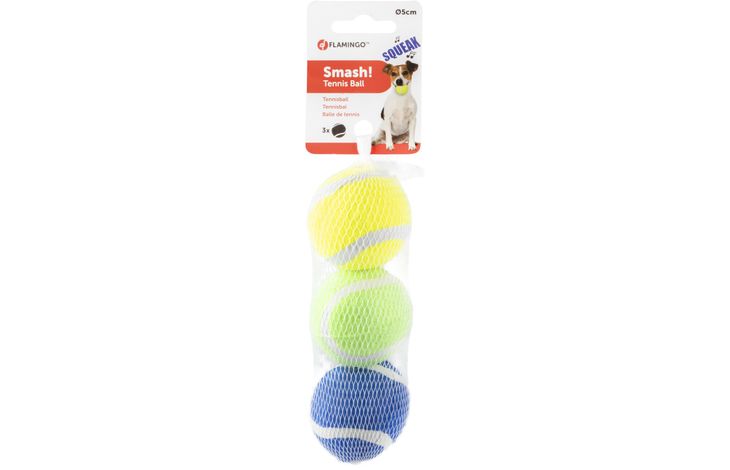 Flamingo Tennis Ball Smash! 5cm 3pk