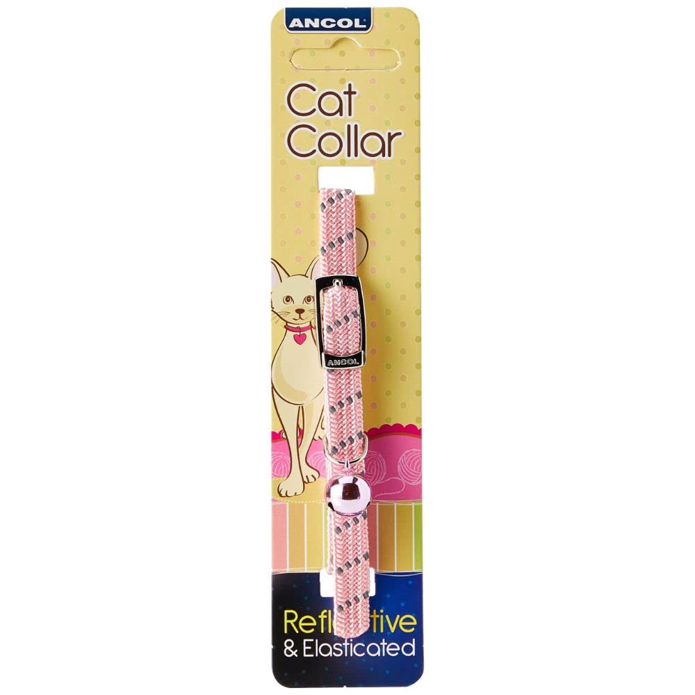 Ancol Softweave Reflective Cat Collar Pink