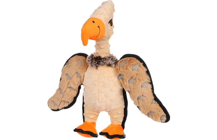 Flamingo Vulture Plush Dog Toy