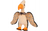 Flamingo Vulture Plush Dog Toy