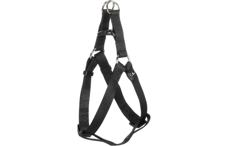 Flamingo Step & Go Dog Harness Black