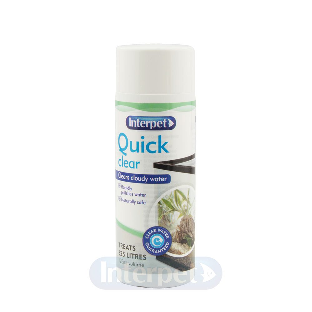 Interpet Quick Clear Clears Cloudy Aquarium Water 125ml