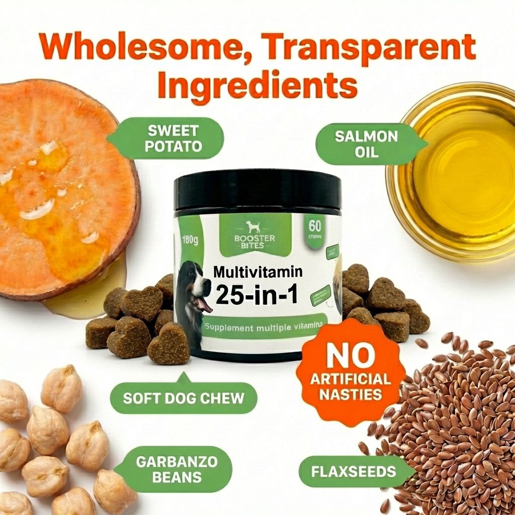 Booster Bites 25-in-1 Multivitamin Dog Treats x60
