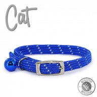 Ancol Softweave Reflective Blue Cat Collar