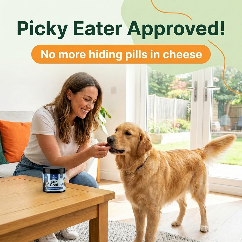 Booster Bites Skin and Coat Dog Treats x60