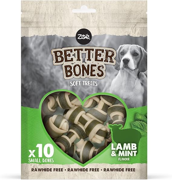 Zeus Better Bones, Rawhide-Free, Dog Treats, Lamb & Mint Flavour 1x10pcs