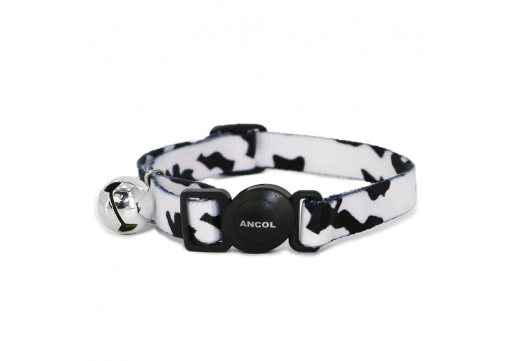Ancol Camo Black & White Safety Cat Collar