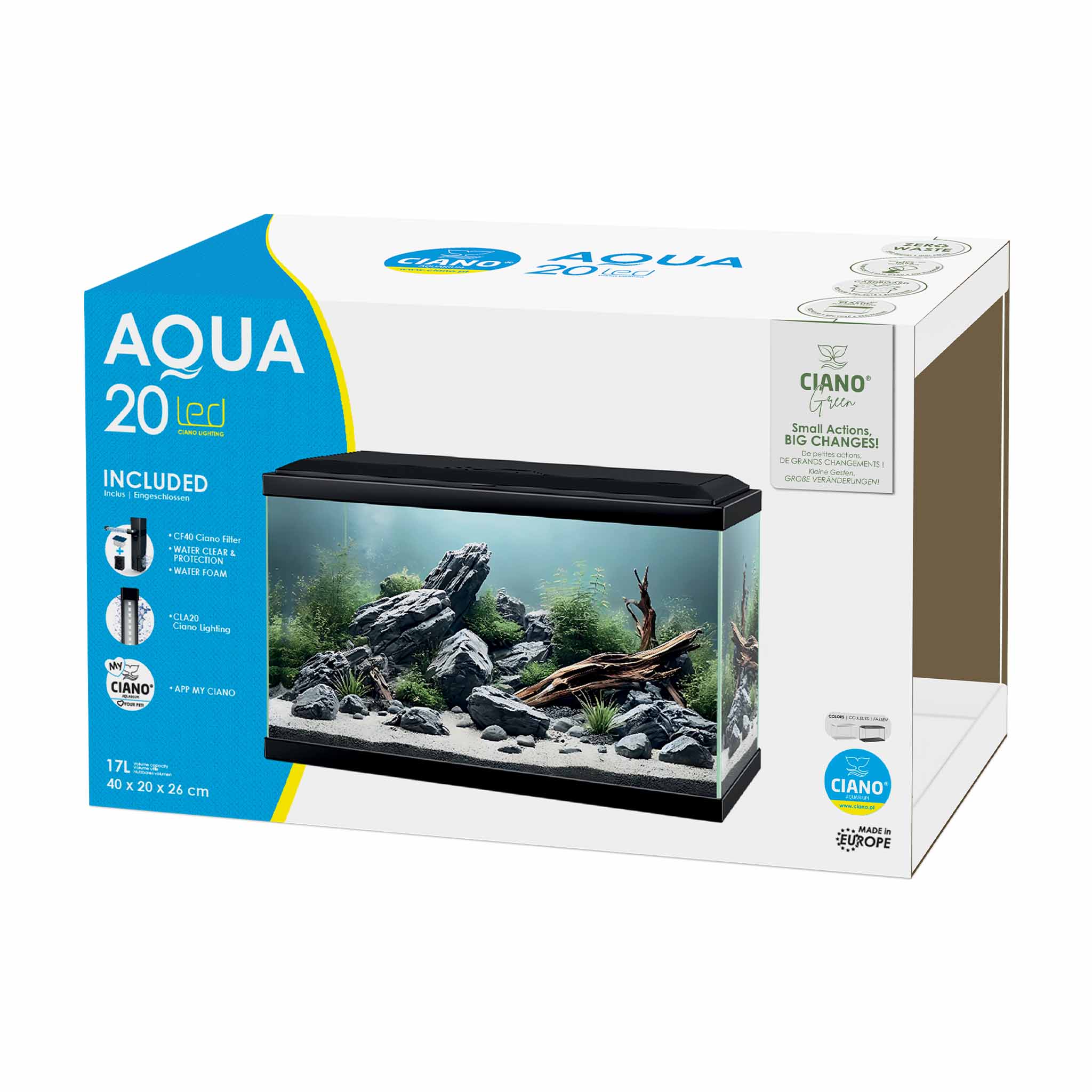 Ciano Aqua 20 Led White 17Lt