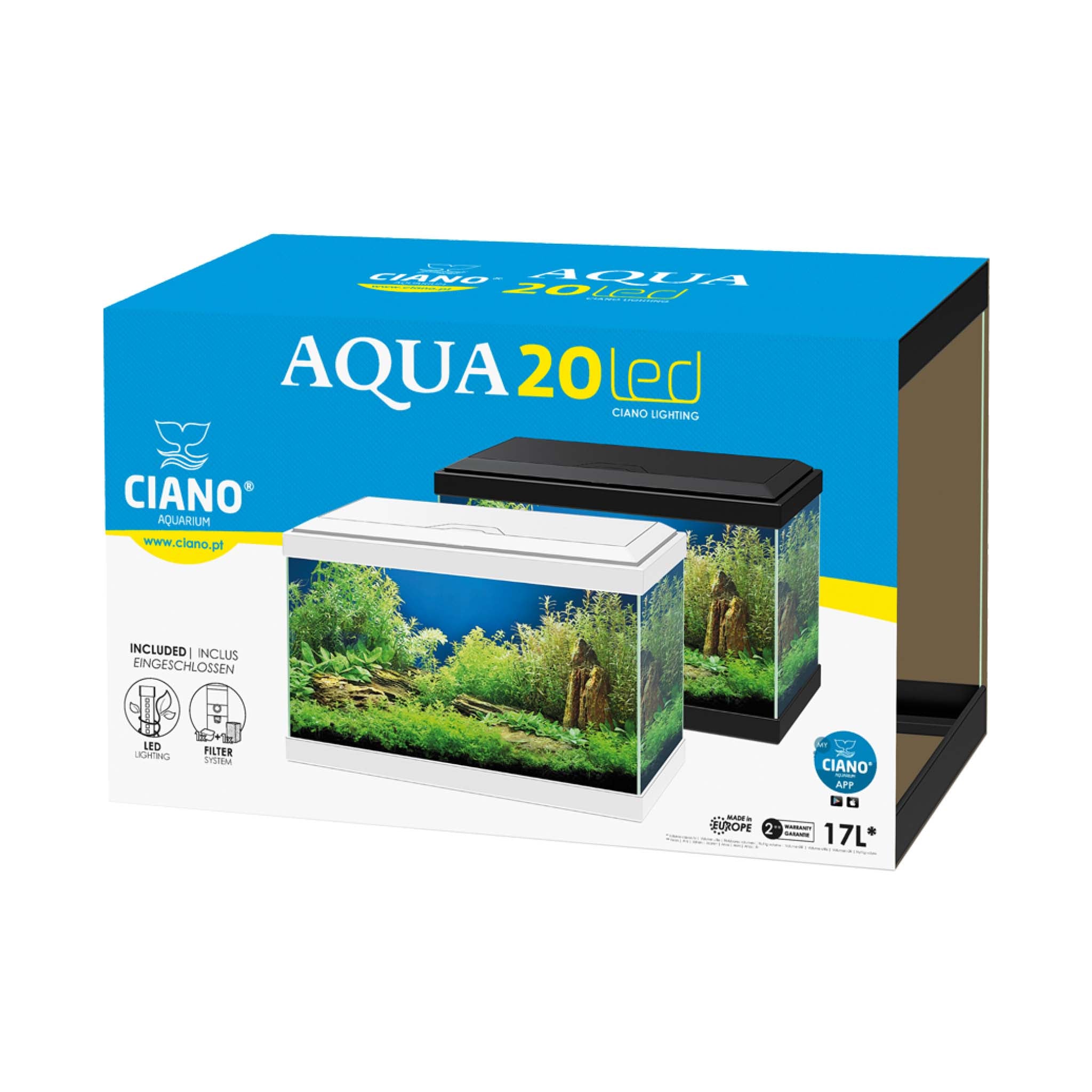Ciano Aqua 20 Led White 17Lt