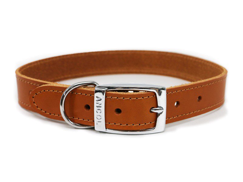 Ancol Heritage Leather Collars Tan