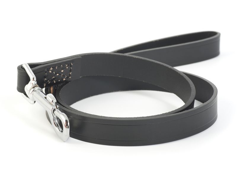 Ancol Heritage Leather Lead Black