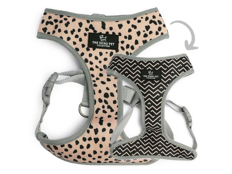 Ancol Soho Dalmation/ZigZag Reversible Dog Harness Large