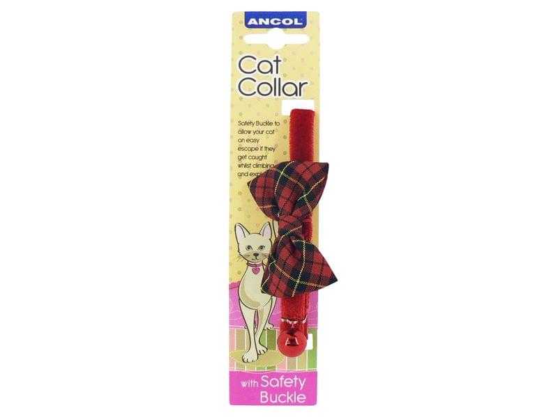 Ancol Tartan Bow Cat Collar
