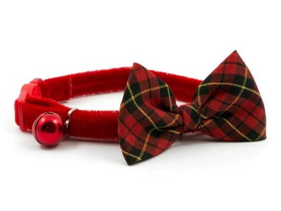 Ancol Tartan Bow Cat Collar