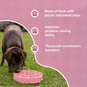 Eat Slow Live Longer Slow Feeder Pink