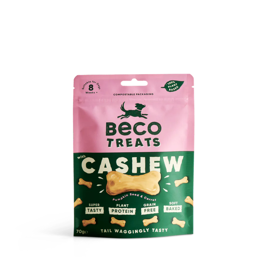 Beco Cashew Dog Treats with Pumpkin Seed & Carrot 70g