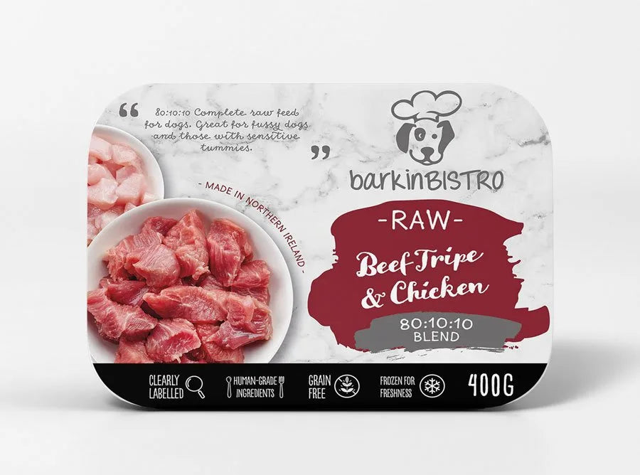 Barkin Bistro | Beef Tripe & Chicken 400g