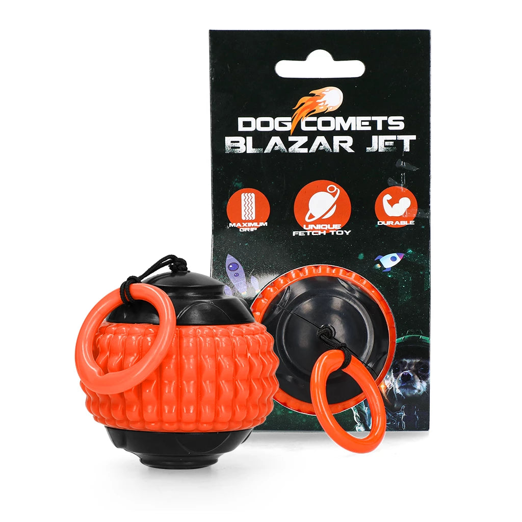 Dog Comets Jet Orange Ball