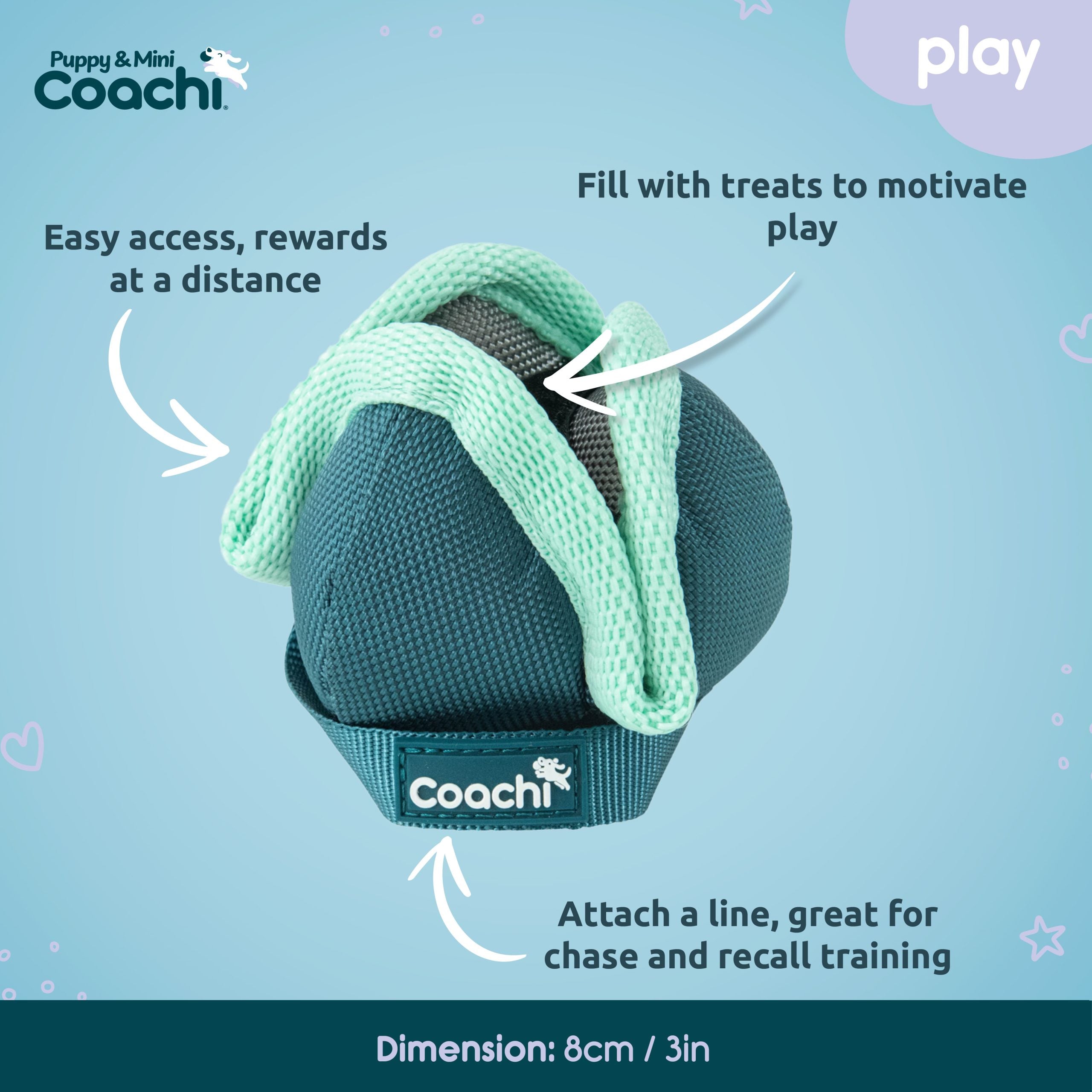 Company of Animals Coachi Chase & Treat Puppy Training Toy