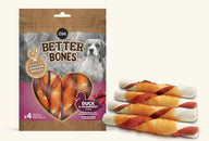 Zeus Better Bones Chicken Wrapped Twists Large x4