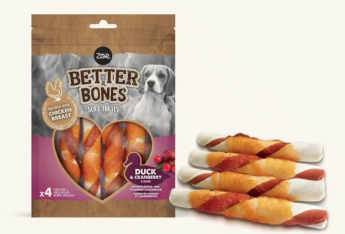 Zeus Better Bones Chicken Wrapped Twists Large x4