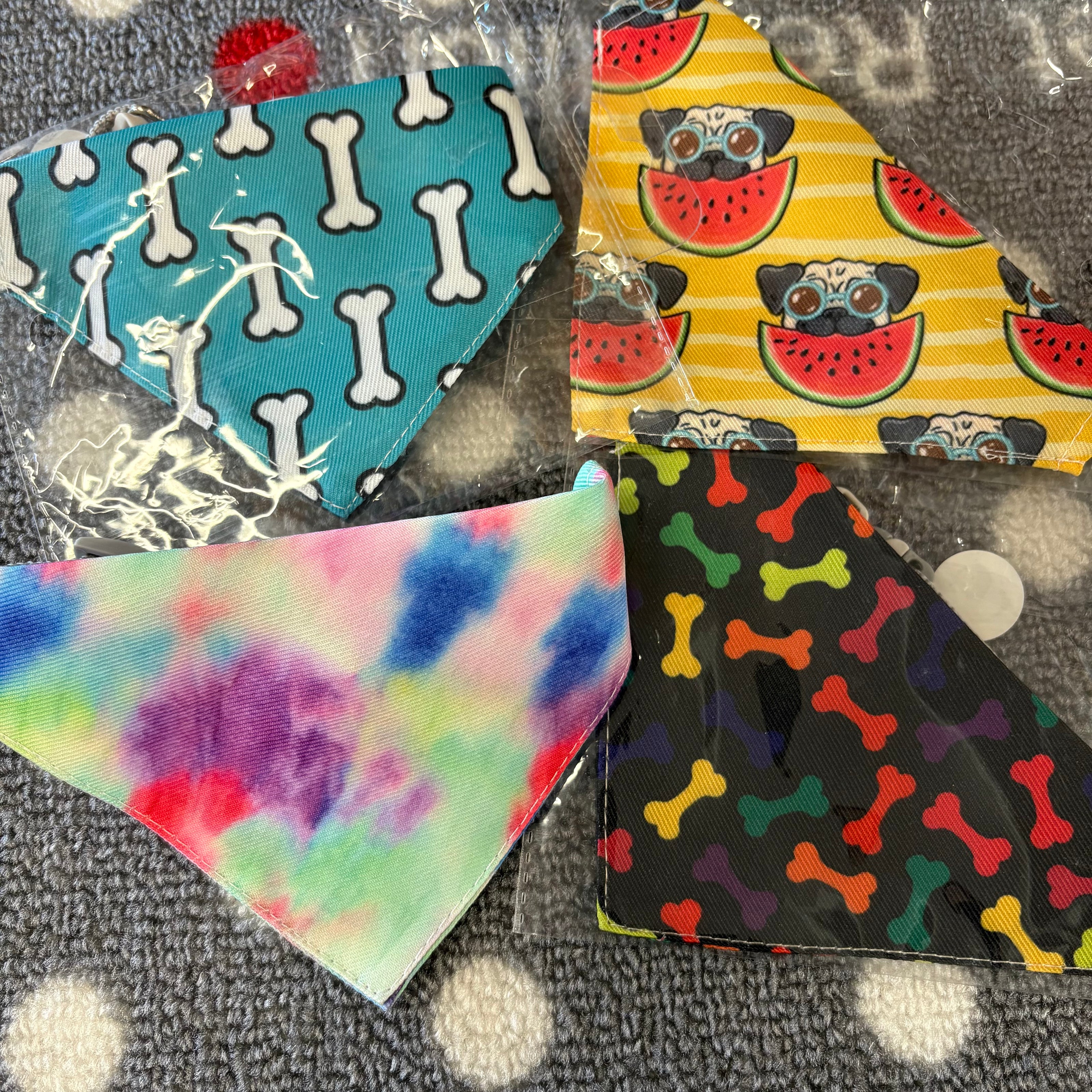 Bandana With Collar Lge