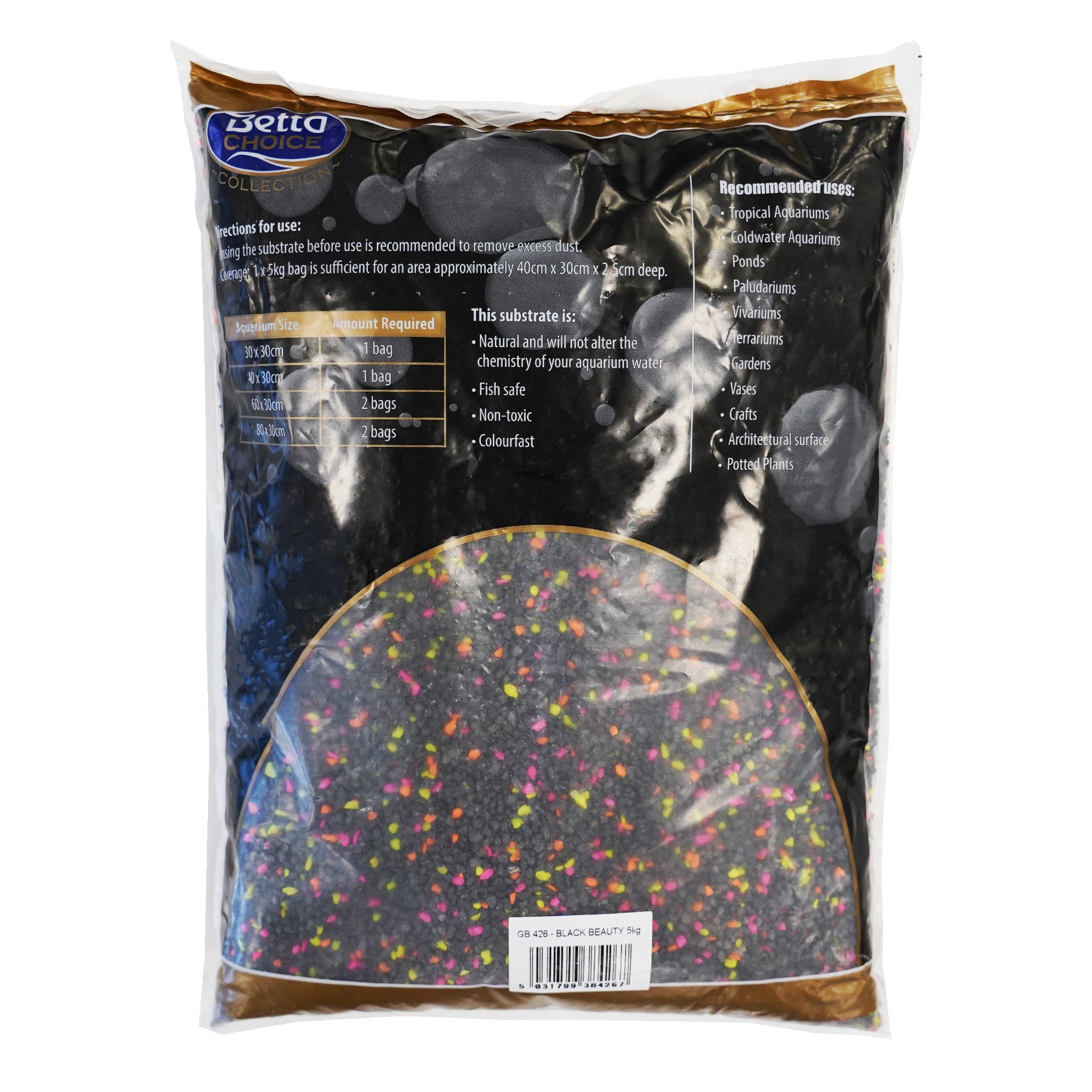 Betta Black Beauty Gravel 5KG