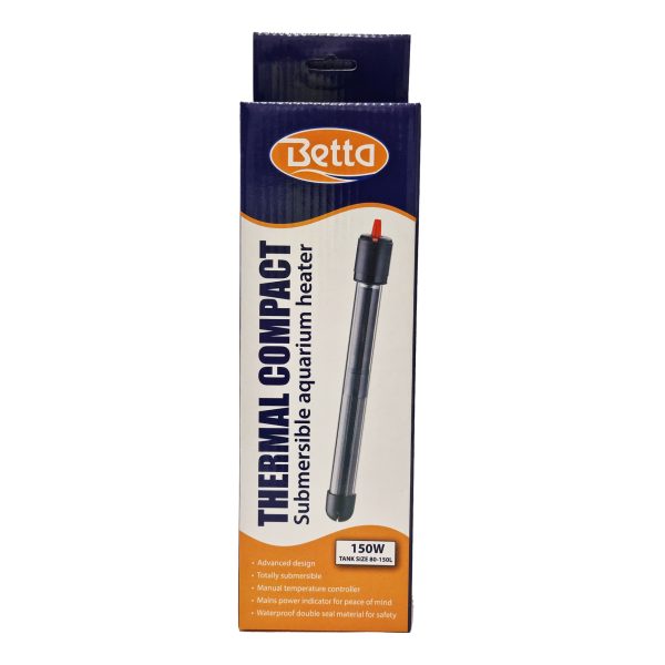 Betta Aquarium Heater Thermal & Compact 200w 100-200L