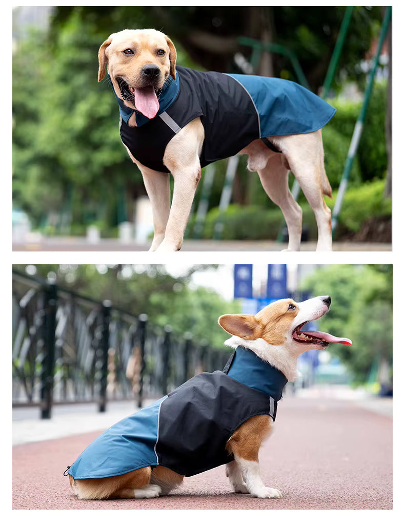 Weatherproof Dog Jacket Blue & Black