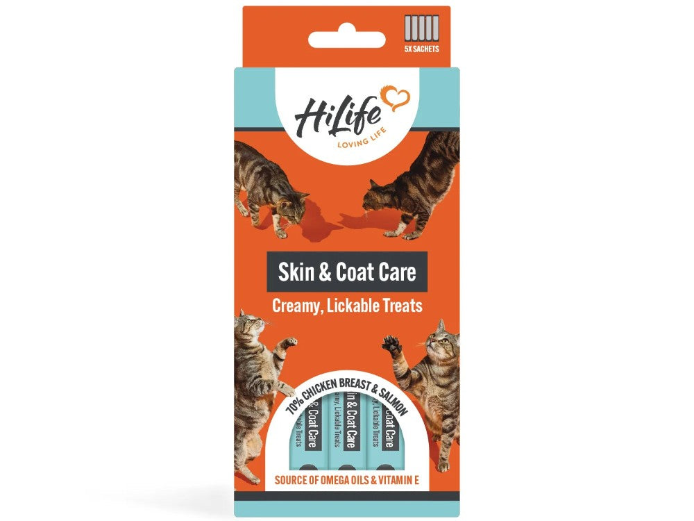 HiLife Cat Licks Skin & Coat 5 x 15g