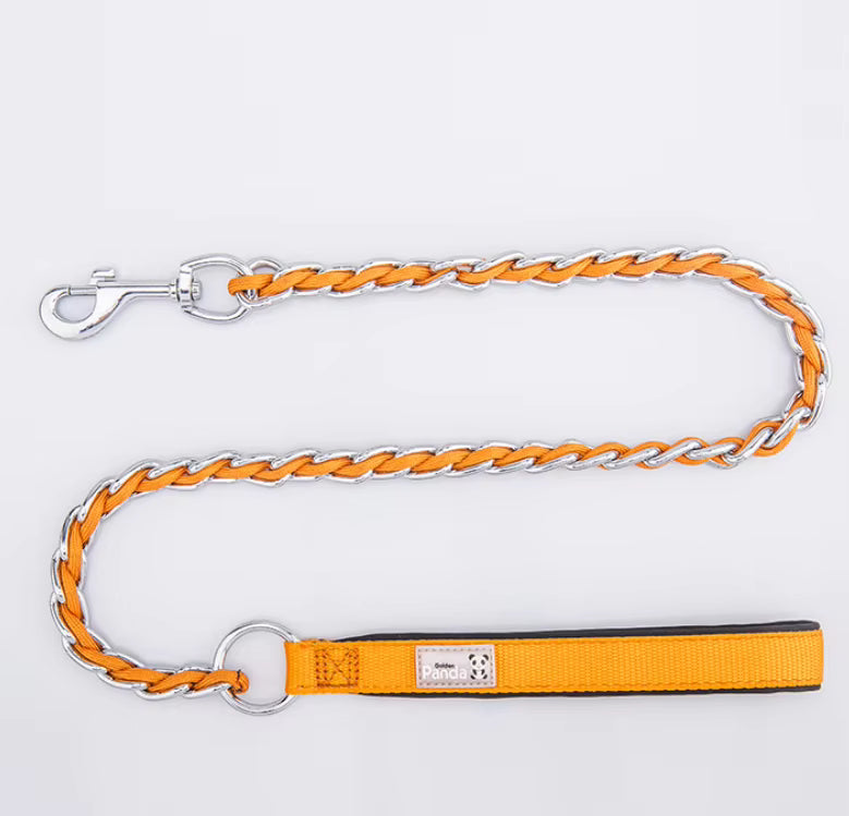 Panda Nylon & Chain Reflective Lead