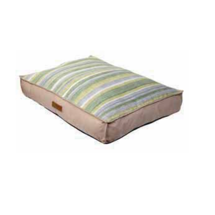 TM XL Dog Mattress Cushion Striped Green 103 x 88cm