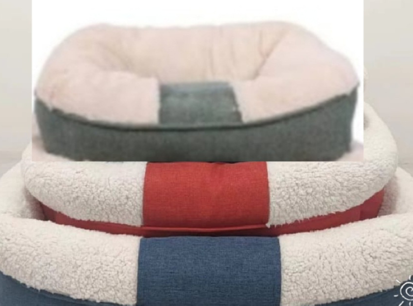 VPS Sherpa Pet Bed Large Blue