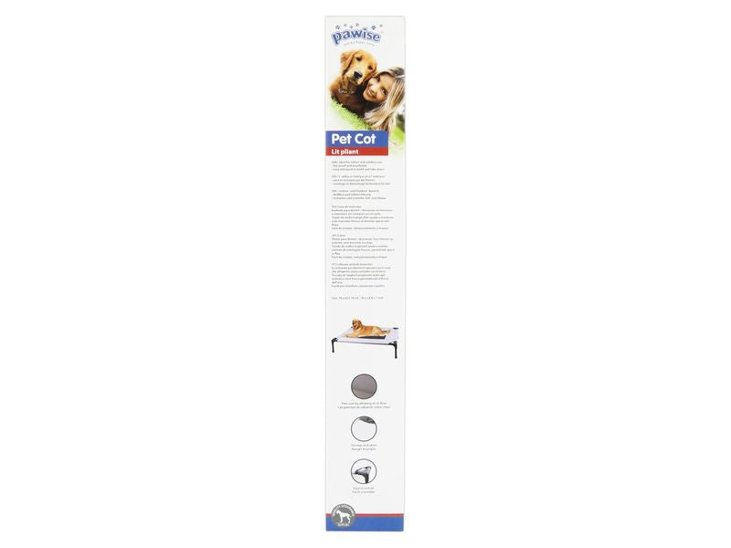 Pawise Pet Cot Raised Bed 76x62x18cm