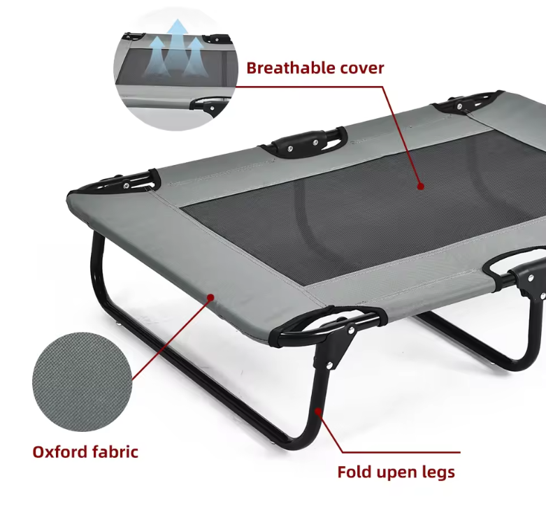 TM Raised Pet Bed 89x61x20cm