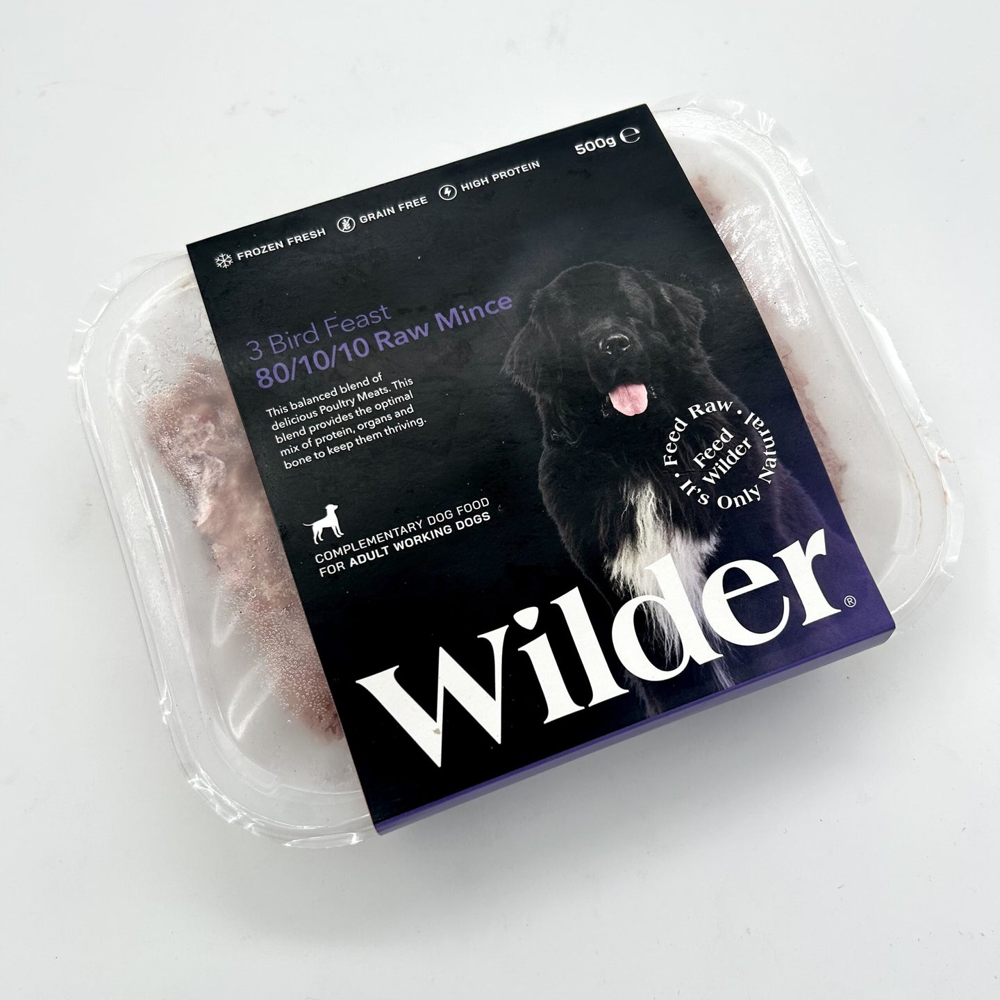 Wilder Irish 3 Bird Feast 80/10/10 Raw Mince 1kg